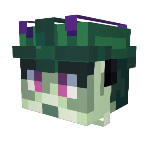 MeGuillermo Minecraft avatar head, 3D render