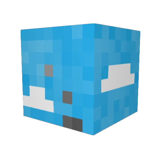 MeGustaTrenes Minecraft avatar head, 3D render