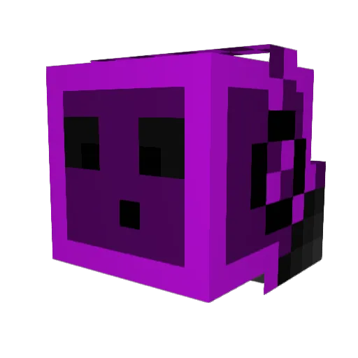 MeIsGalaxy Minecraft avatar head, 3D render
