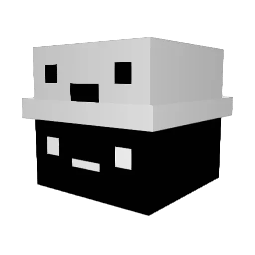 MeKoo Minecraft avatar head, 3D render