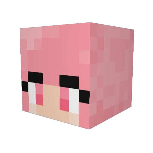 MeLaPelasPvP Minecraft avatar head, 3D render