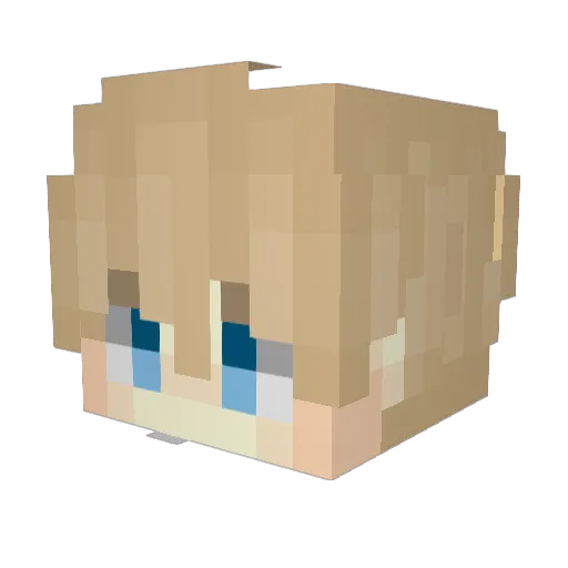 MeLoNaRmS Minecraft avatar head, 3D render