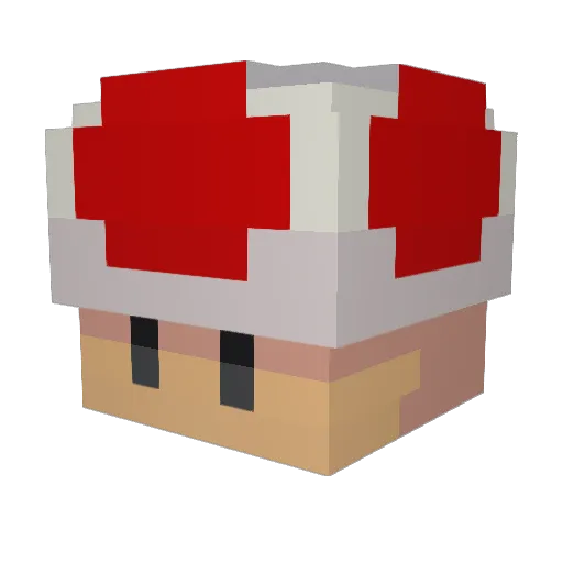 MeMahoma Minecraft avatar head, 3D render