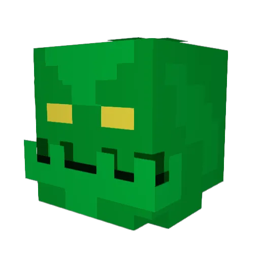MeMoZix Minecraft avatar head, 3D render