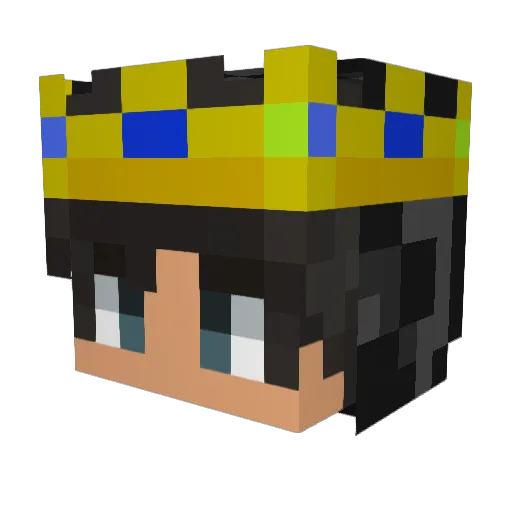MeNix07 Minecraft avatar head, 3D render