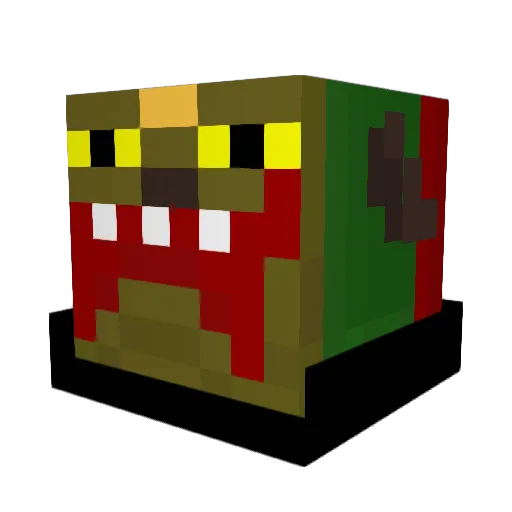 MeNoLikeGhey Minecraft avatar head, 3D render