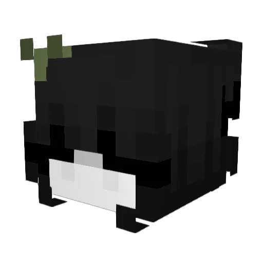 MeQwX Minecraft avatar head, 3D render