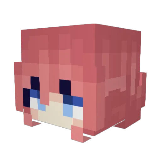 MeRealityz Minecraft avatar head, 3D render