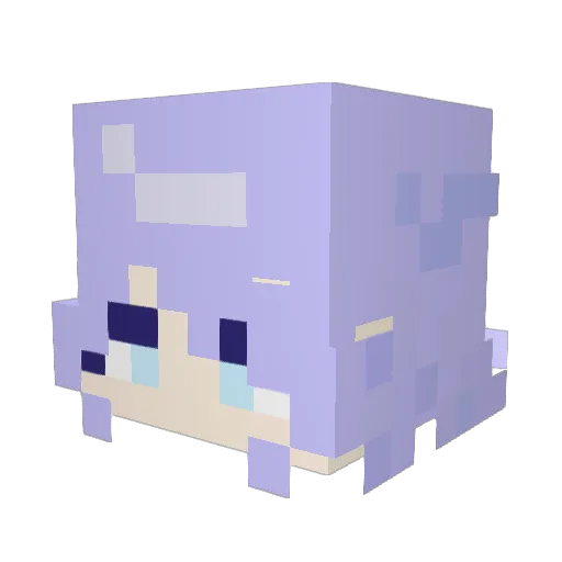 MeRorolo Minecraft avatar head, 3D render