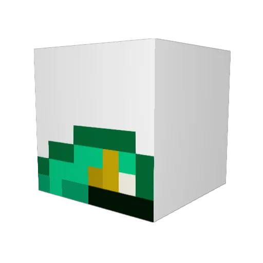 MeRti0 Minecraft avatar head, 3D render