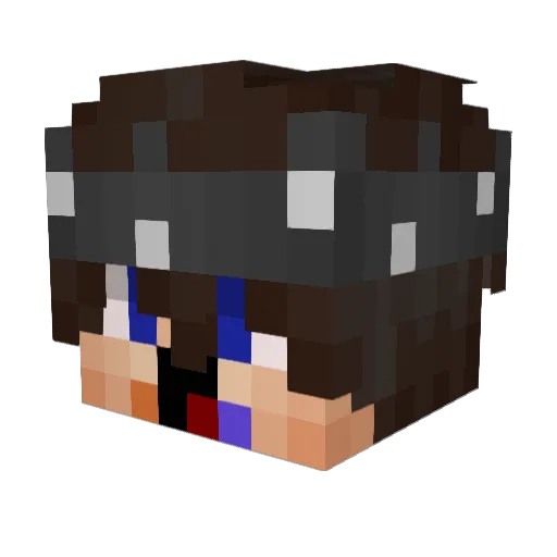 MeTeOr4z Minecraft avatar head, 3D render