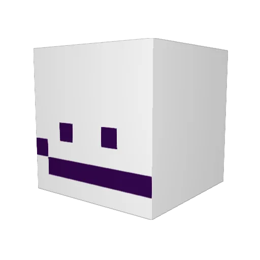 MeV103 Minecraft avatar head, 3D render