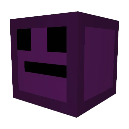 MeViaNs Minecraft avatar head, 3D render