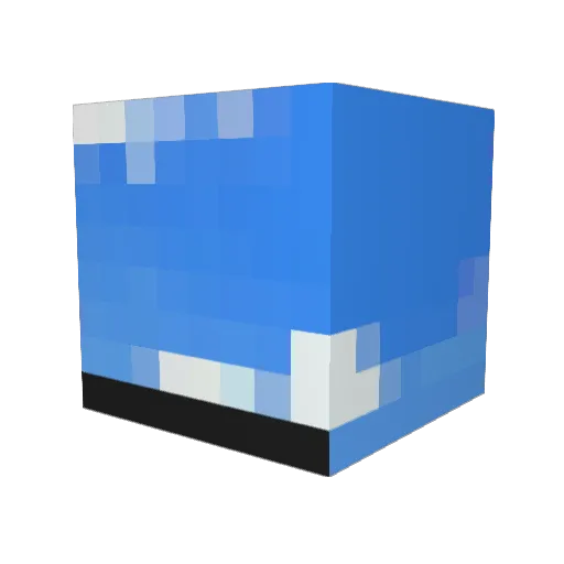 MeWoKyZ Minecraft avatar head, 3D render