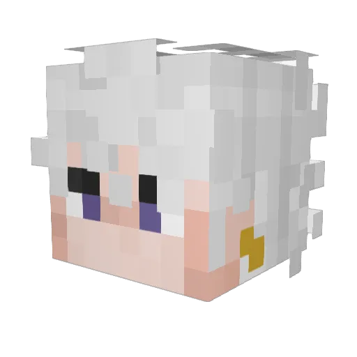 Me_Champ Minecraft avatar head, 3D render