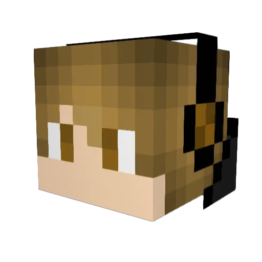 Me_Mayhem Minecraft avatar head, 3D render