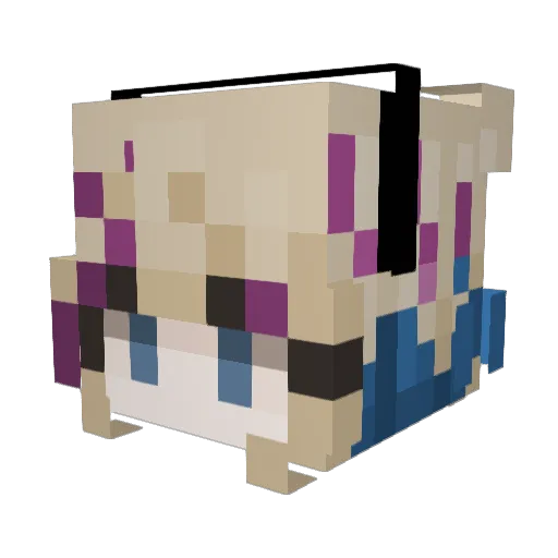 Me_Roxy Minecraft avatar head, 3D render