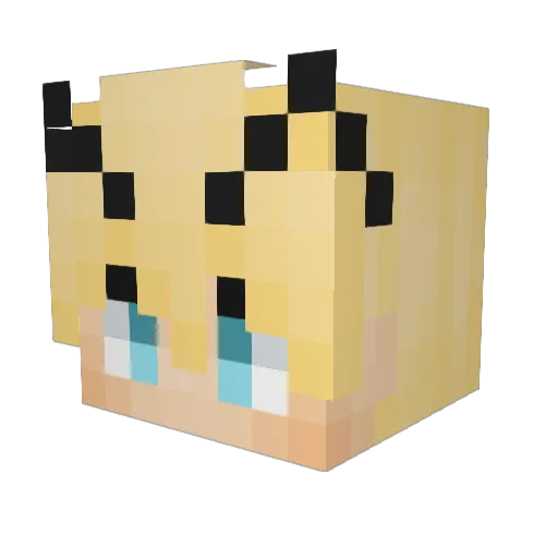 MeabiVT Minecraft avatar head, 3D render