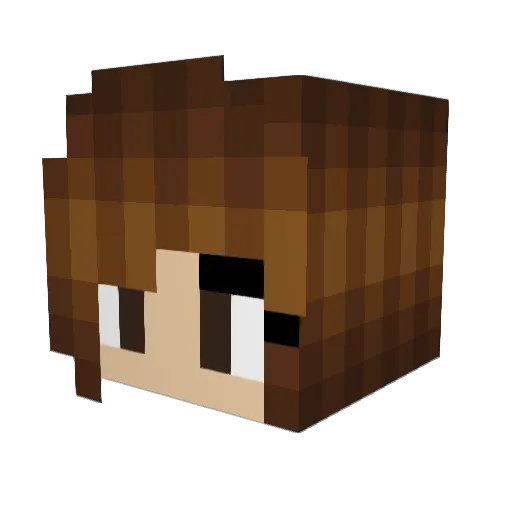 MeadowManm Minecraft avatar head, 3D render
