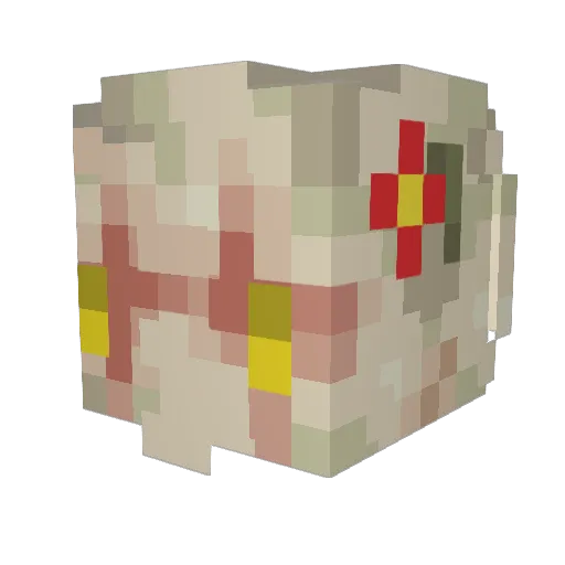 Meaeks Minecraft avatar head, 3D render