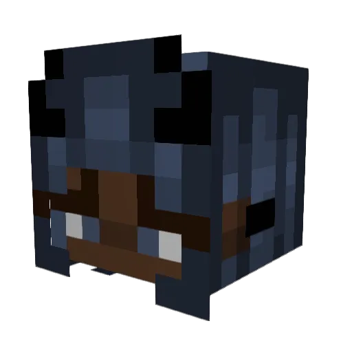 Meah_ Minecraft avatar head, 3D render