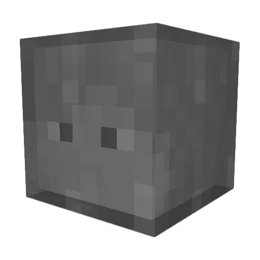 Meaily Minecraft avatar head, 3D render