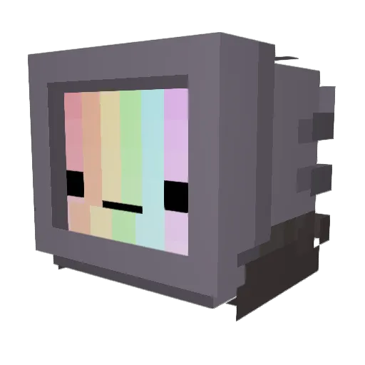 Meakarena Minecraft avatar head, 3D render