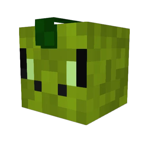 MeanGeckoo Minecraft avatar head, 3D render