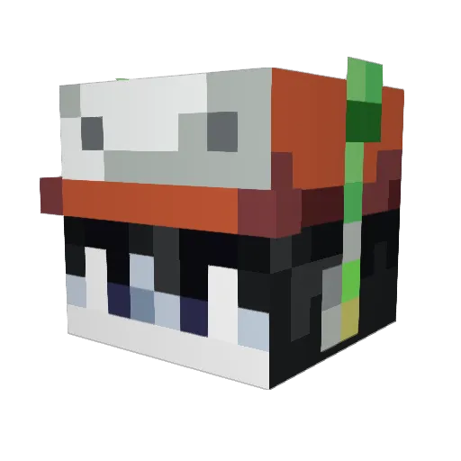 MeanGuyBri Minecraft avatar head, 3D render