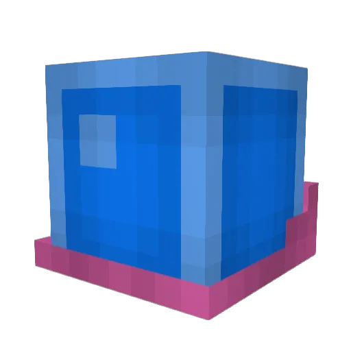 MeanOldPig Minecraft avatar head, 3D render