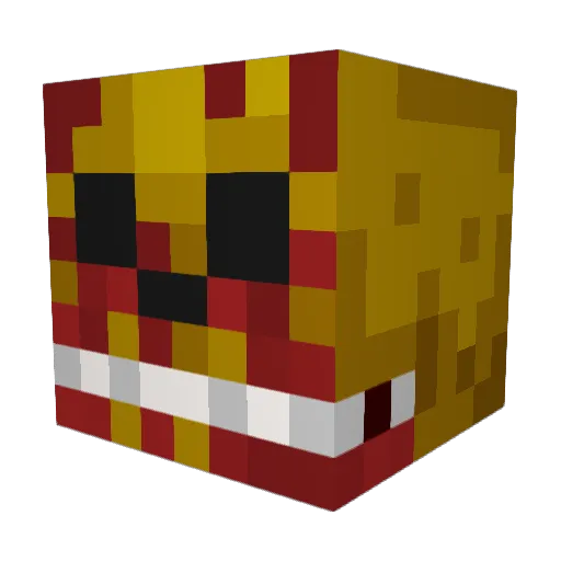 MeanestBadgerer Minecraft avatar head, 3D render