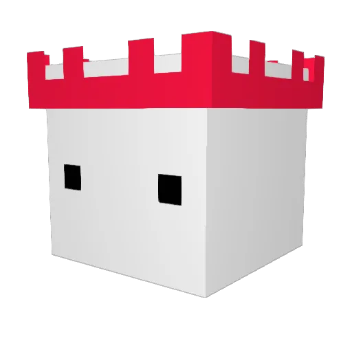 Meanrad Minecraft avatar head, 3D render