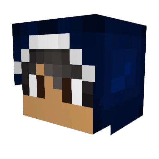 MeaoThai Minecraft avatar head, 3D render