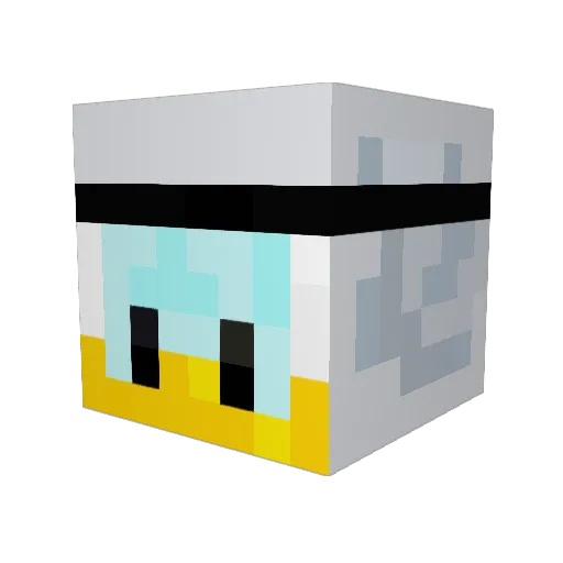 Measox Minecraft avatar head, 3D render