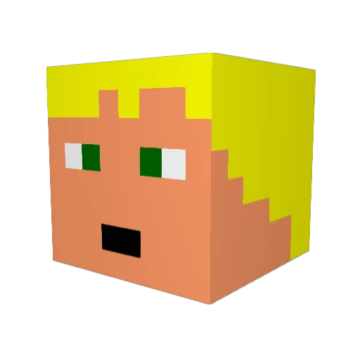 MeasterEgg17 Minecraft avatar head, 3D render