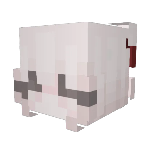 Meastery Minecraft avatar head, 3D render