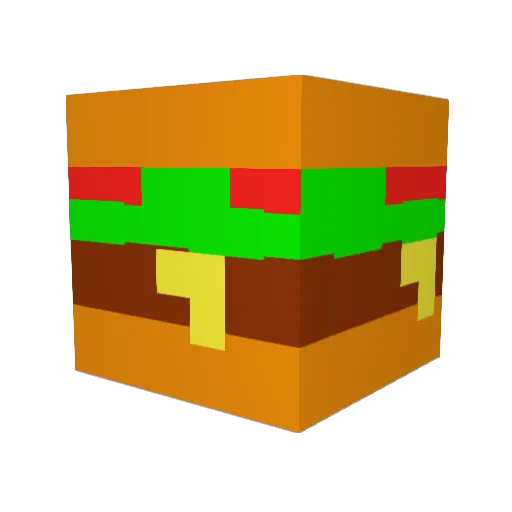 MeatBoy1 Minecraft avatar head, 3D render