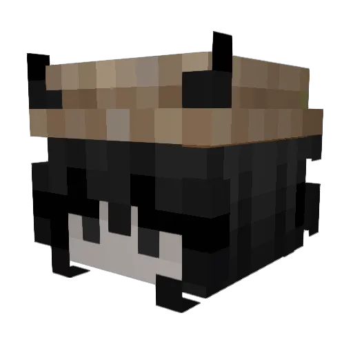 MeatLoverSus Minecraft avatar head, 3D render