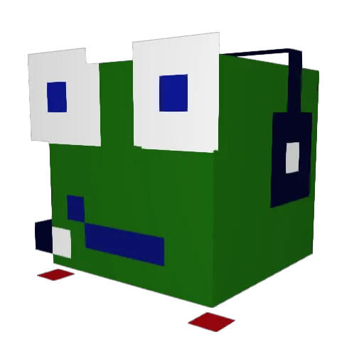 MeatSlinger96 Minecraft avatar head, 3D render
