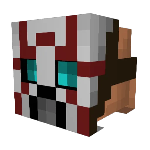 Meat_Cycle Minecraft avatar head, 3D render