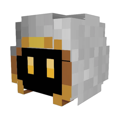Meatball111 Minecraft avatar head, 3D render