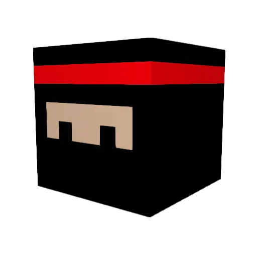 Meathooks Minecraft avatar head, 3D render