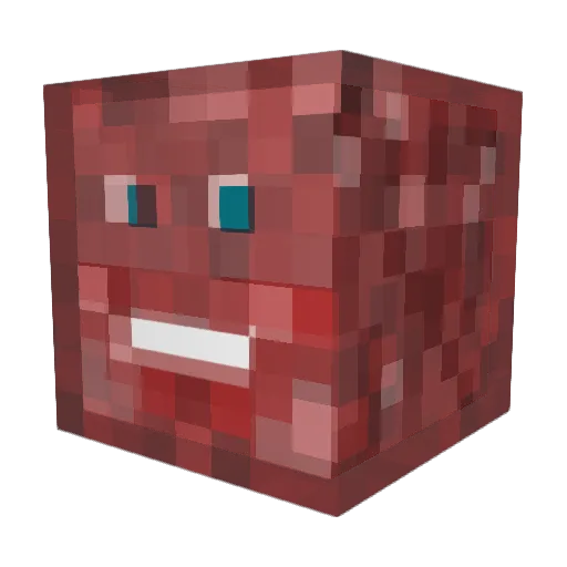 Meatsplat Minecraft avatar head, 3D render