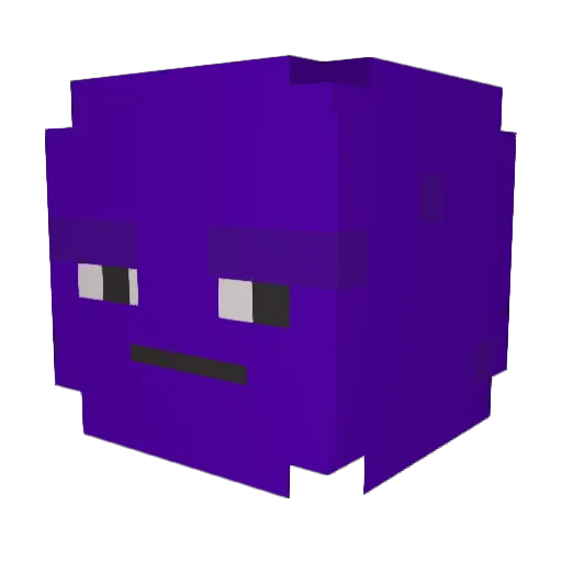 MeatusDeMilo Minecraft avatar head, 3D render