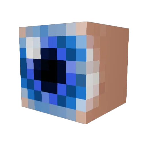 MeatyOrb Minecraft avatar head, 3D render