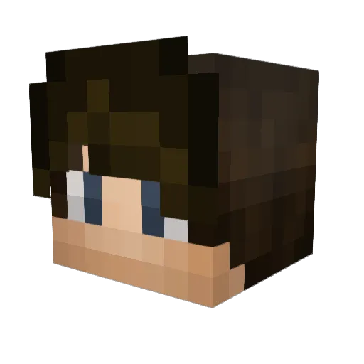 Meatyballsauce Minecraft avatar head, 3D render