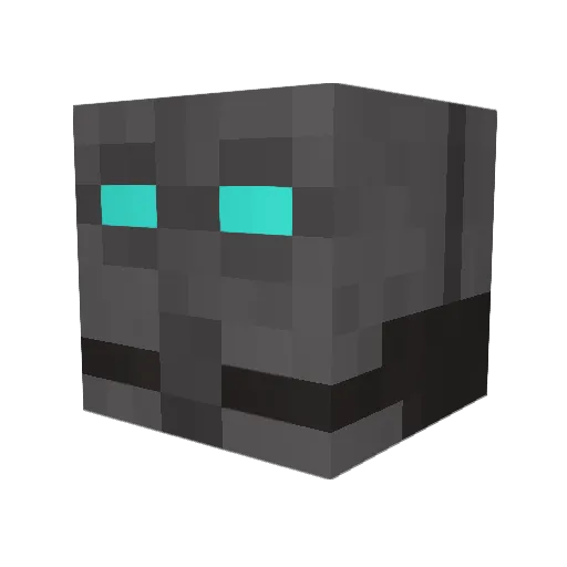 Meatzie Minecraft avatar head, 3D render