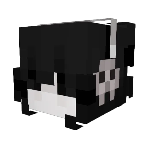 Meavue Minecraft avatar head, 3D render