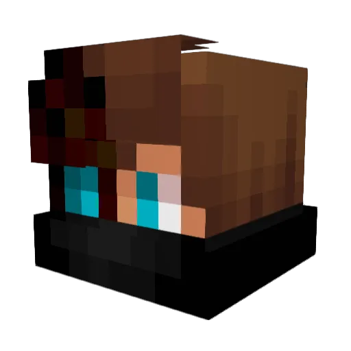 Meax4K Minecraft avatar head, 3D render