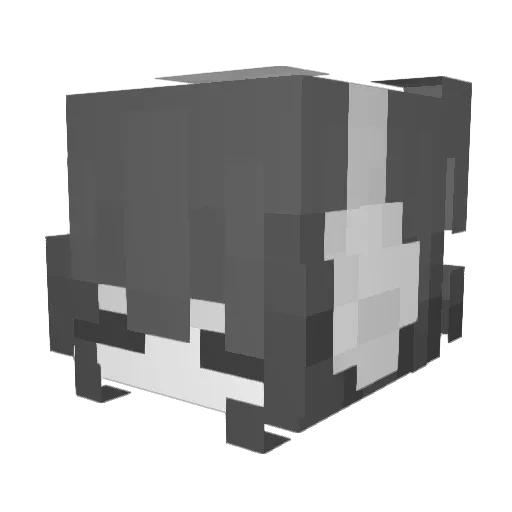 Mebahiah Minecraft avatar head, 3D render